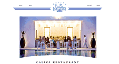 Desktop Screenshot of calizarestaurant.com