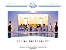 Tablet Screenshot of calizarestaurant.com